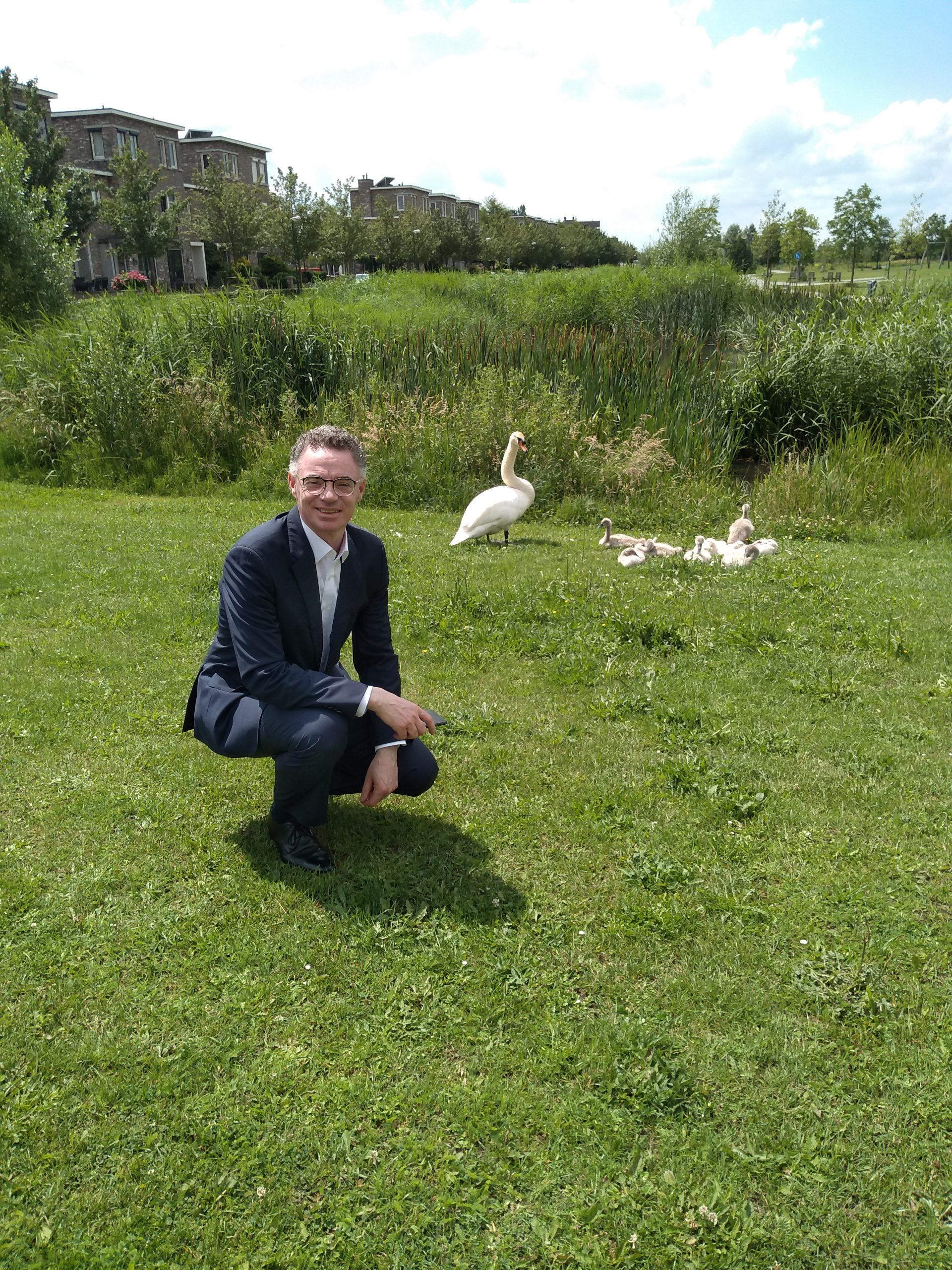 Op pad met de burgemeester van Houten Zwanenbeheer Houten